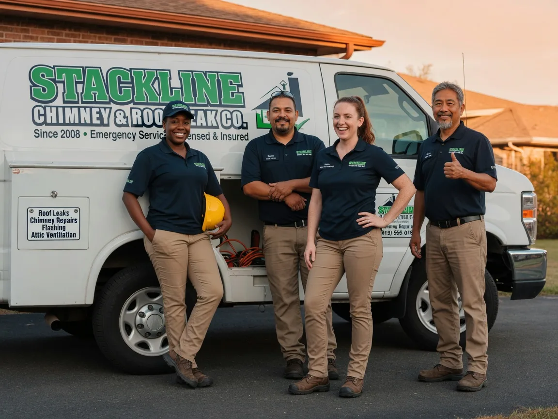 Chimney flashing repair company in Gerton, NC